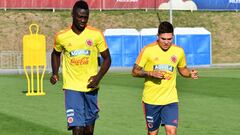 Quintero, con molestias en el aductor es duda frente a EE.UU