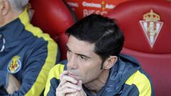 Marcelino en el Sporting-Villarreal investigado. 