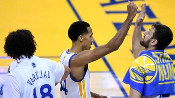 Shaun Livingston, durante el primer partido de las Finales ante Cleveland Cavaliers.