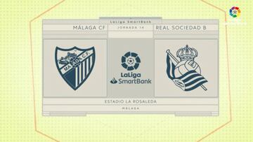 Resumen y goles del Málaga vs. Real Sociedad B de la Liga Smartbank