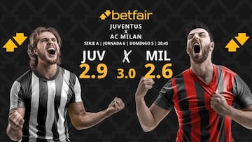 Juventus vs. AC Milan: horario, dónde ver, pronósticos y clasificación