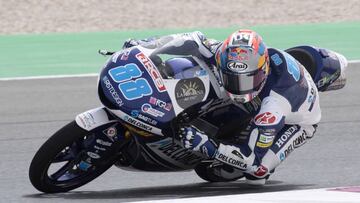 DOHA, QATAR - MARCH 16: Jorge Martin of Spain and Del Conca Gresini Moto3 Honda rounds the bend during the MotoGP of Qatar - Free Practice at Losail Circuit on March 16, 2018 in Doha, Qatar. (Photo by Mirco Lazzari gp/Getty Images)