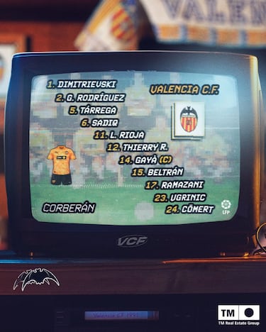 Así ha anunciado el Valencia su once inicial para su duelo frente al Elche.
