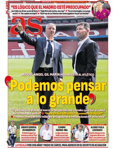 Las portadas de AS de agosto
