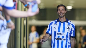 Sergio Canales during the Official presentation of the new reinforcement of the Monterrey Team in the Torneo Apertura 2023, of the Liga BBVA MX, at the BBVA Bancomer Stadium, on July 26, 2023.
<br><br>
Sergio Canales durante la presentacion Oficial como nuevo refuerzo del Equipo Monterrey en el Torneo Apertura 2023 de la Liga BBVA MX, en el Estadio BBVA Bancomer, el 26 de Julio de 2023.