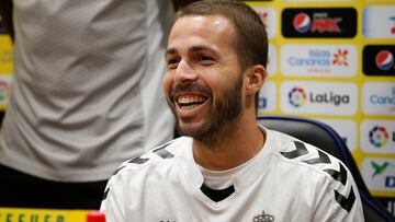 12/01/23 FUTBOL SEGUNDA DIVISION UD LAS PALMAS Rueda de prensa de Kirian