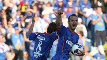 <b>GETAFE 2 - RECREATIVO 1.</b> Roberto Soldado fue el artífice de la victoria azulona al conseguir dos tantos vitales y dar un respiro a su técnico Víctor Muñoz.