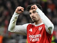 The forward came off the bench to level late on in the Gunners' Champions League game against Bayer Leverkusen.