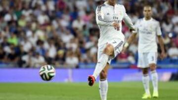 Cristiano, durante el partido.