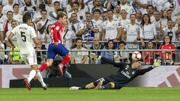 29 /09/18 PARTIDO PRIMERA DIVISION
REAL MADRID - ATLETICO DE MADRID
OCASION GRIEZMANN PARADA COURTOIS