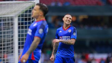 Carlos Rotondi durante el partido Cruz Azul vs Toluca, correspondiente a la Jornada 02 del Torneo Apertura 2023 de la Liga BBVA MX, en el Estadio Azteca, el 08 de Julio de 2023.