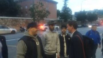 Nasser Al-Thani y Javi Gracia