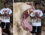 Tchouameni video goes viral as he poses with lion