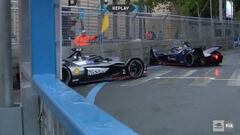 Buemi y Frijns acabaron contra las protecciones.