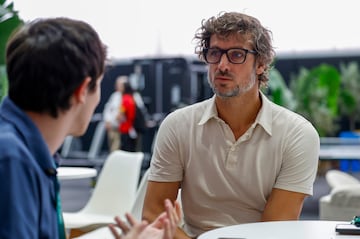 Feliciano López, durante la entrevista con AS.