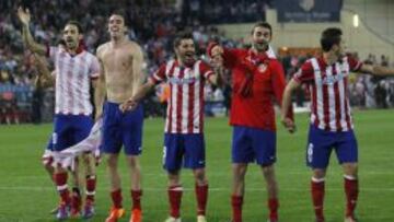 El Atlético, uno de los clasificados para las semifinales de Champions.