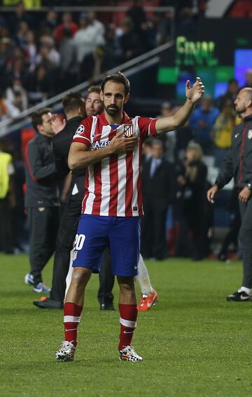 El 24 de mayo de 2014 Juanfran jugó su primera final de Champions League contra el Real Madrid. El Atlético perdió en Lisboa su segunda final de la máxima competición europea. 
 