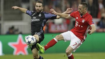 Carvajal fue una pesadilla para el Bayern en el 1-2 del Real Madrid en M&uacute;nich.