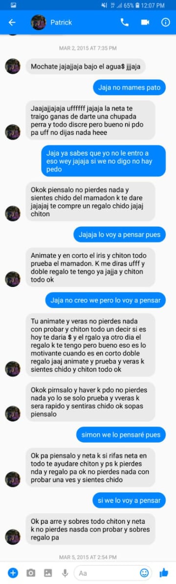 Jugadores del Veracruz sub-20 sacaron a la luz conversiones entre su representante quién le pedía favores sexuales a cambio de un ascenso en el equipo jarocho.