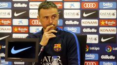 Luis Enrique, entrenador del Barcelona, que este domingo se enfrenta al Villarreal.