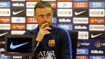 Luis Enrique, entrenador del Barcelona, que este domingo se enfrenta al Villarreal.