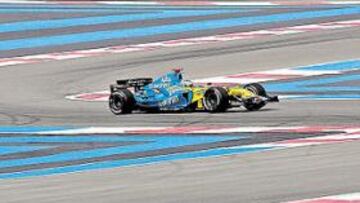 <b>MUCHO TRABAJO. </b>En el espectacular trazado de Paul Ricard, Alonso demostró que es el favorito para ganar en Montecarlo y que está trabajando mucho para lograrlo.