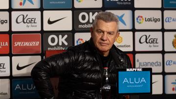 Javier Aguirre en la rueda de prensa posterior a la victoria contra el Cádiz