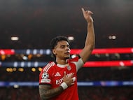 Richard Ríos, figura del Benfica por su anotación en Champions ante Napoli