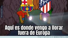 Los memes no tienen piedad con la eliminación del Barça