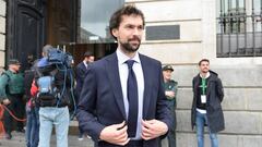 17/02/20 BALONCESTO REAL MADRID CAMPEON DE COPA DEL REY 2020 RECEPCION EN LA SEDE DE LA COMUNIDAD DE MADRID 
 SERGIO LLULL 