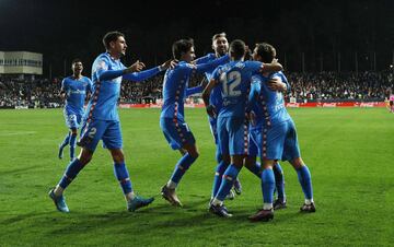 0-1. Koke celebra el primer gol.