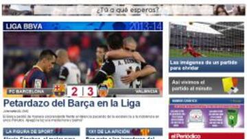 La Prensa catalana se inquieta: 'Petardazo del Barça en la Liga'