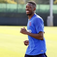 ¡Dembélé no puede esperar más y se entrena con el grupo!