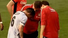 La molestia que obligó a Medel a salir a los 30' en un amistoso