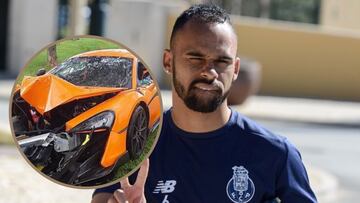 El futbolista Paulinho, ex del Oporto, estrella su McLaren de 600.000 euros contra un árbol