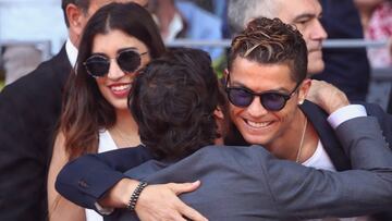 Cristiano y Ra&uacute;l coincidieron ayer en el partido de tenis que enfrent&oacute; a Nadal y Djokovic.