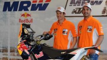 <b>EL DÚO PERFECTO. </b>Coma y Pedrero, con la KTM450, versión mejorada de la moto ganadora en 2011.