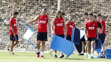 Entrenamiento del Atl&eacute;tico de Madrid.
 