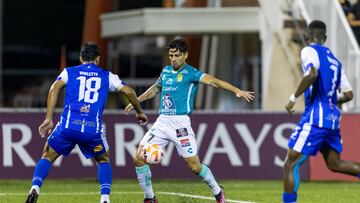 Victor Davila of Leon during the game Violette AC (HAI) vs Leon FC (MEX) , corresponding to Quarterfinals Second leg match of the 2023 Scotiabank Concacaf Champions League, at CIBAO Stadium, on April 11, 2023.
<br><br>
Víctor Dávila durante el partido Violette AC (HAI) vs León FC (MEX), correspondiente al partido de Vuelta de Cuartos de final de la Liga de Campeones Scotiabank Concacaf 2023, en el Estadio CIBAO, el 11 de Abril de 2023.