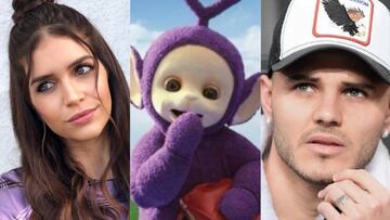 Icardi trolea a su cuñada y la compara con un teletubbie.