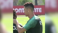 El gesto de Cristiano entrenando que da que hablar en redes: ¿qué pretendía?...