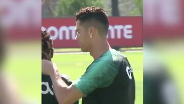 El gesto de Cristiano entrenando que da que hablar en redes: ¿qué pretendía?...