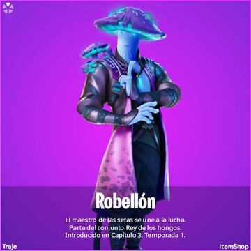 El skin Robell&oacute;n fue a&ntilde;adido a los archivos de Fortnite Battle Royale durante la Temporada 2 del Cap&iacute;tulo 2