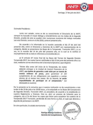 Cauquenes se defiende y apelará para jugar en Segunda División