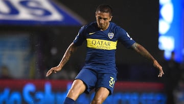 Agustín Almendra, con Boca Juniors.