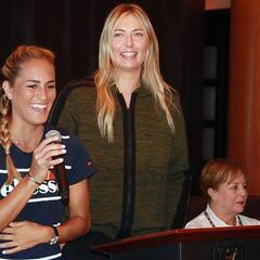 Sharapova: "Significa mucho volver al tenis y jugar con Puig"