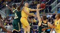 Albert Oliver, durante un partido de la Eurocup ante el Limonges con el Herbalife Gran Canaria