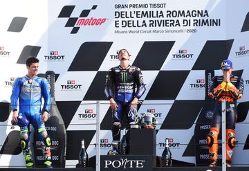 Triplete español en el podio de Misano. 