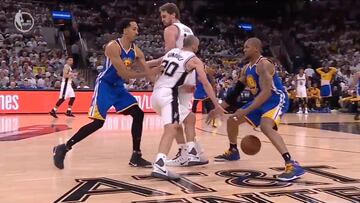 Eterno es poco para Ginóbili: ¡Qué caño a West, qué locura!