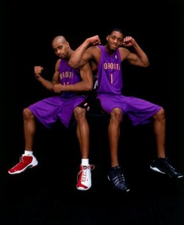 Vince Carter y Tracy McGrady con los Toronto Raptors en el 2000.